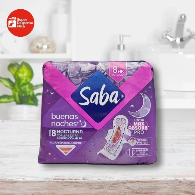 Toalla Sanitaria Saba Buenas Noches Con Alas