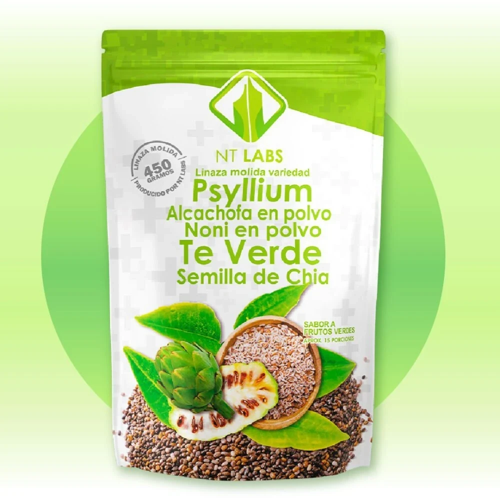 Linaza+Psyllium+Alcachofa+Non  +Te verde + Semillas de Chia