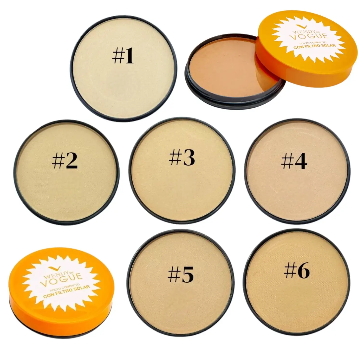 Polvo Compacto Wendy con Protector Solar