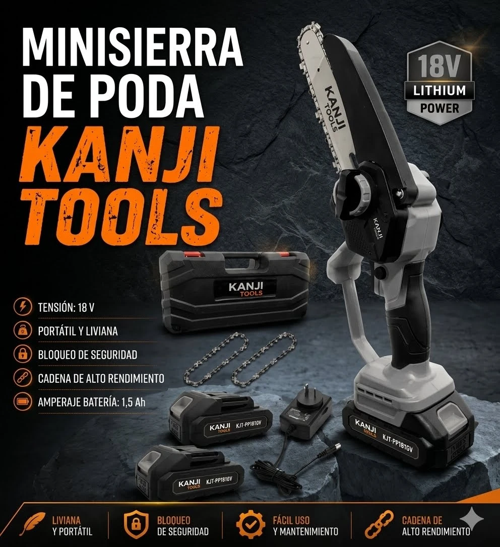 PODADORA PORTATIL KANJI TOOLS MINI MOTOSIERRA