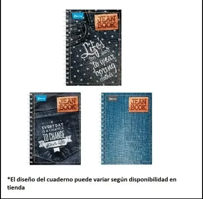 Cuaderno francés rayado jeanbook 100 hojas espiral   3