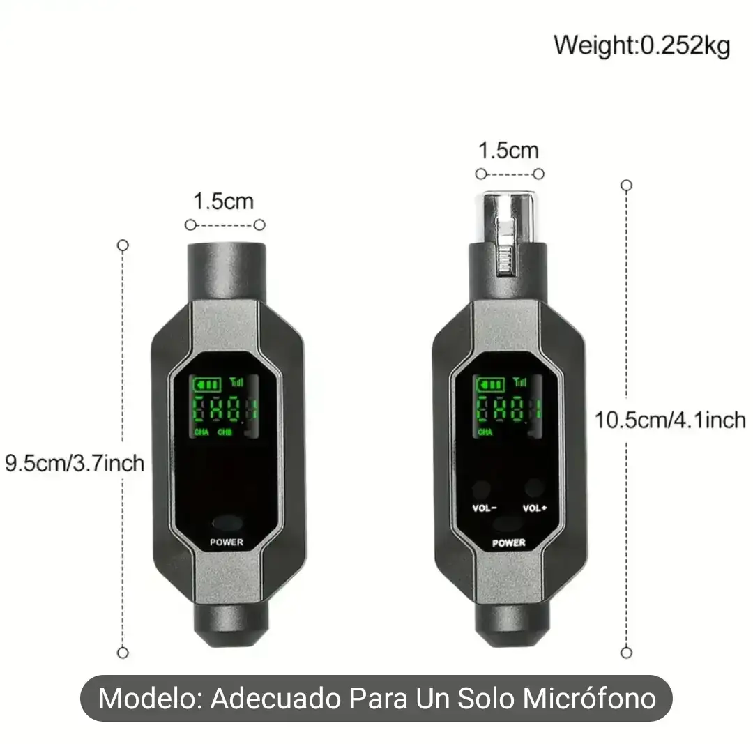 Transmisor inalámbrico XLR  MICROFONO  4
