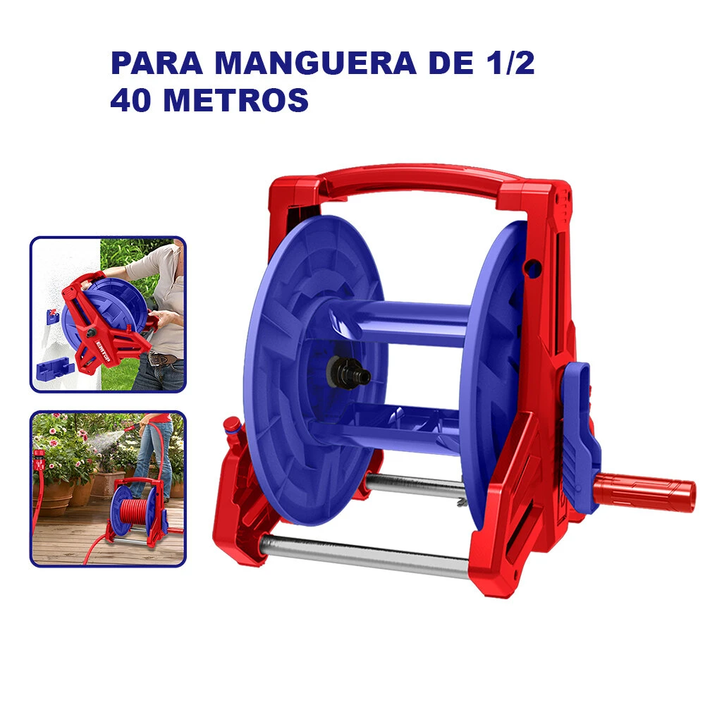 Enrollador De Manguera 1/2X40Mts Emtop 