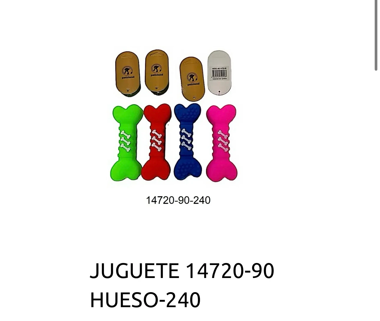 Juguete hueso chifle 