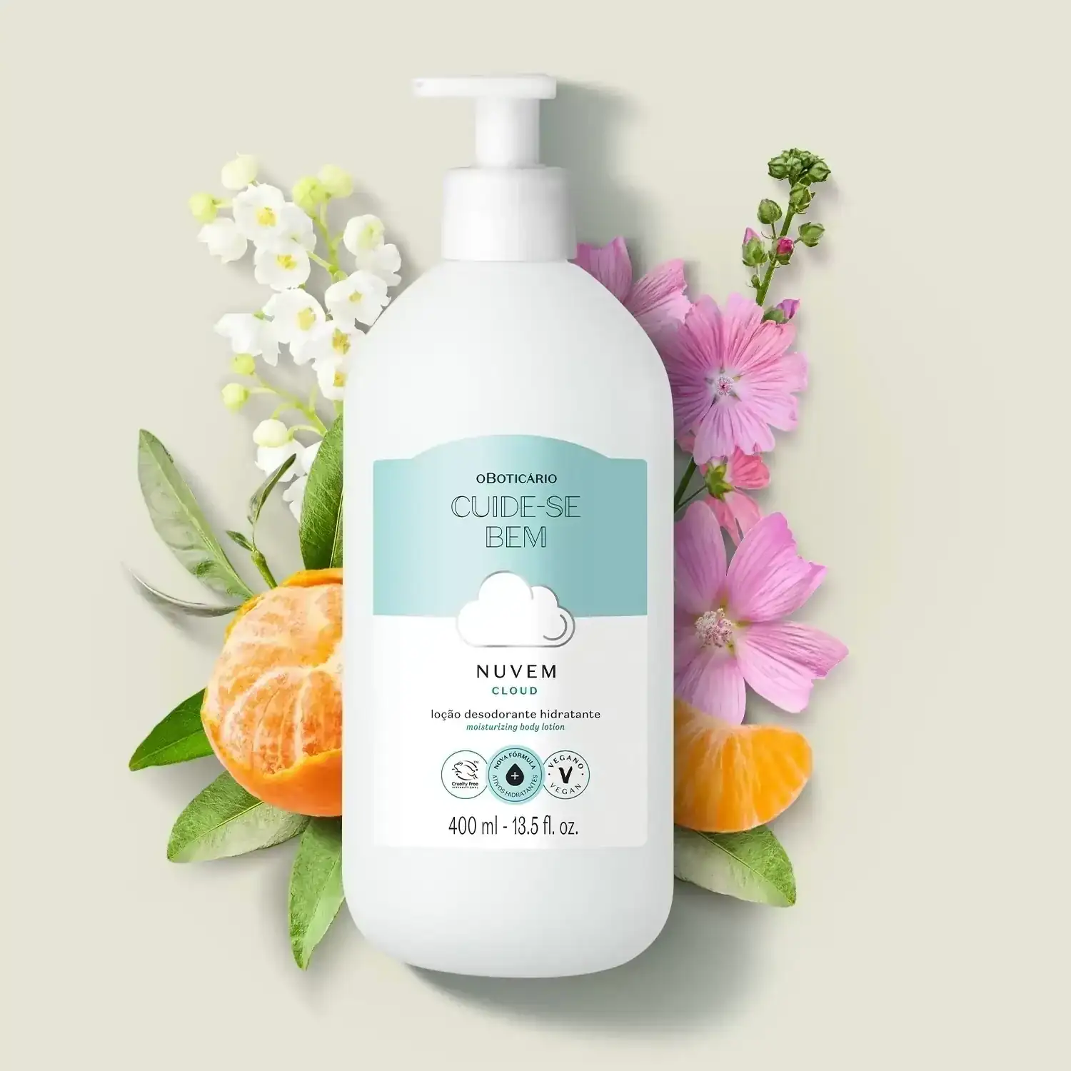 Cuide-se Bem Nuvem Loción Hidratante Corporal, 400ml 3