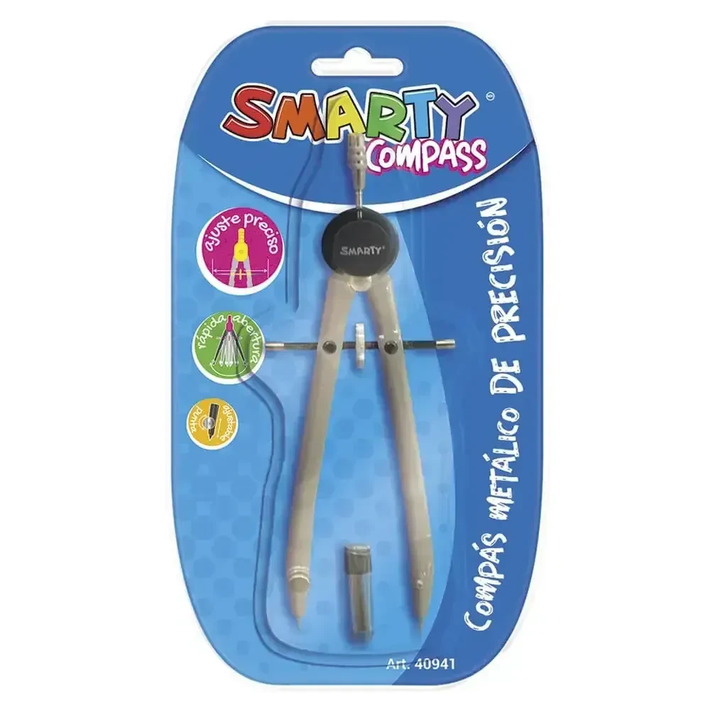 Compas smarty metalico ,largo 4