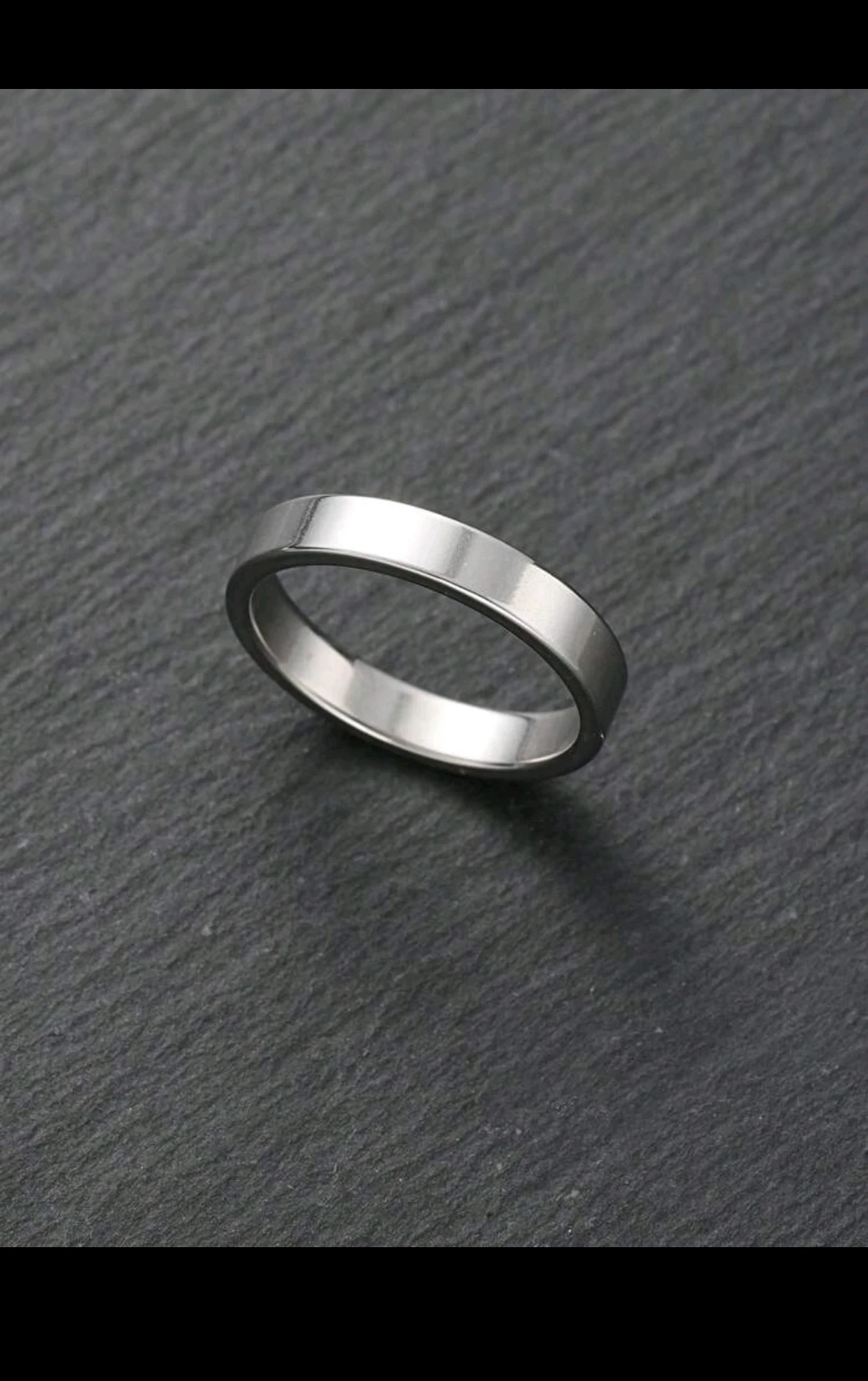 Set Minimalista de Acero Inoxidable - Cadena Plana, Pulsera Snake y Anillo Liso Unisex 5