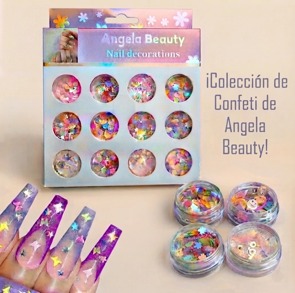 Set Decoración Confeti de Figuritas para Uñas 3