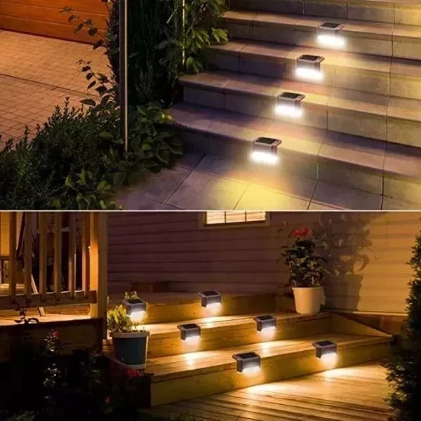 Luces Solares Set X4 Patio Jardín Escaleras Muros 3