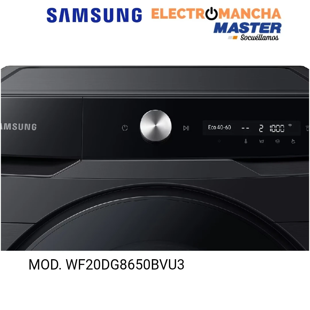 LAVADORA SAMSUNG WF20DG8650BVU3 20 KILOS 1000 RPM CLASE A 7