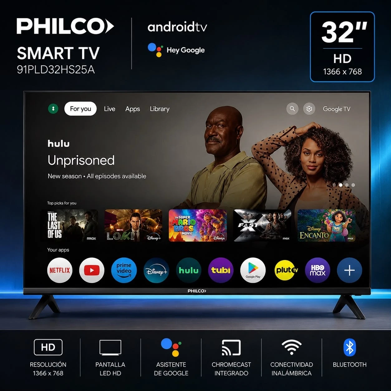 Smart TV  Philco 32" c/ Android 