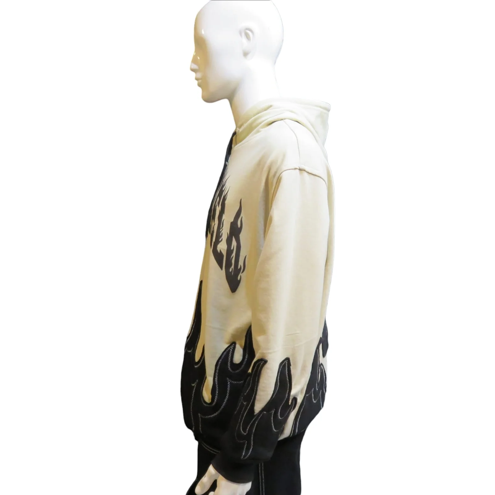 Sudadera de flama beige 2