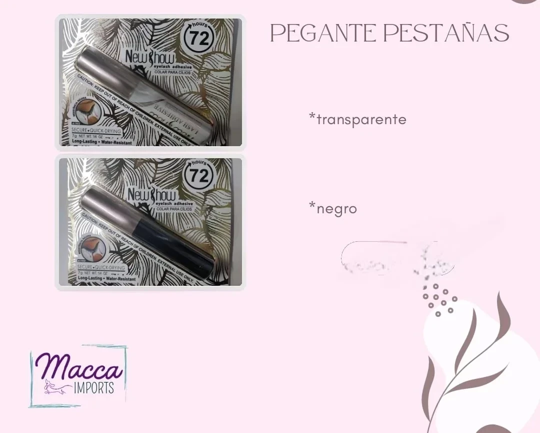 macca pegante pestañas con aplicador