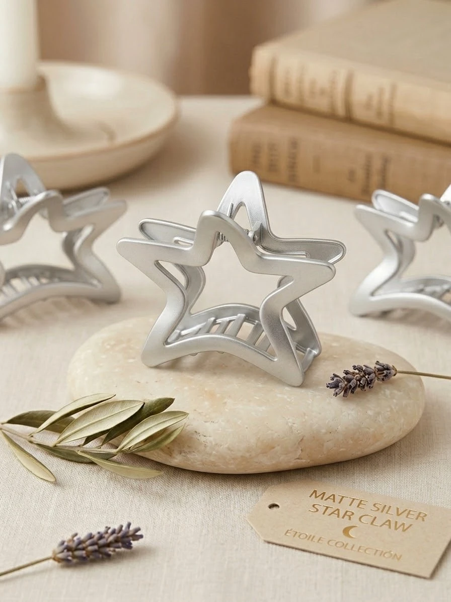 Docena de pinzas  estrellas. 12 cm  4