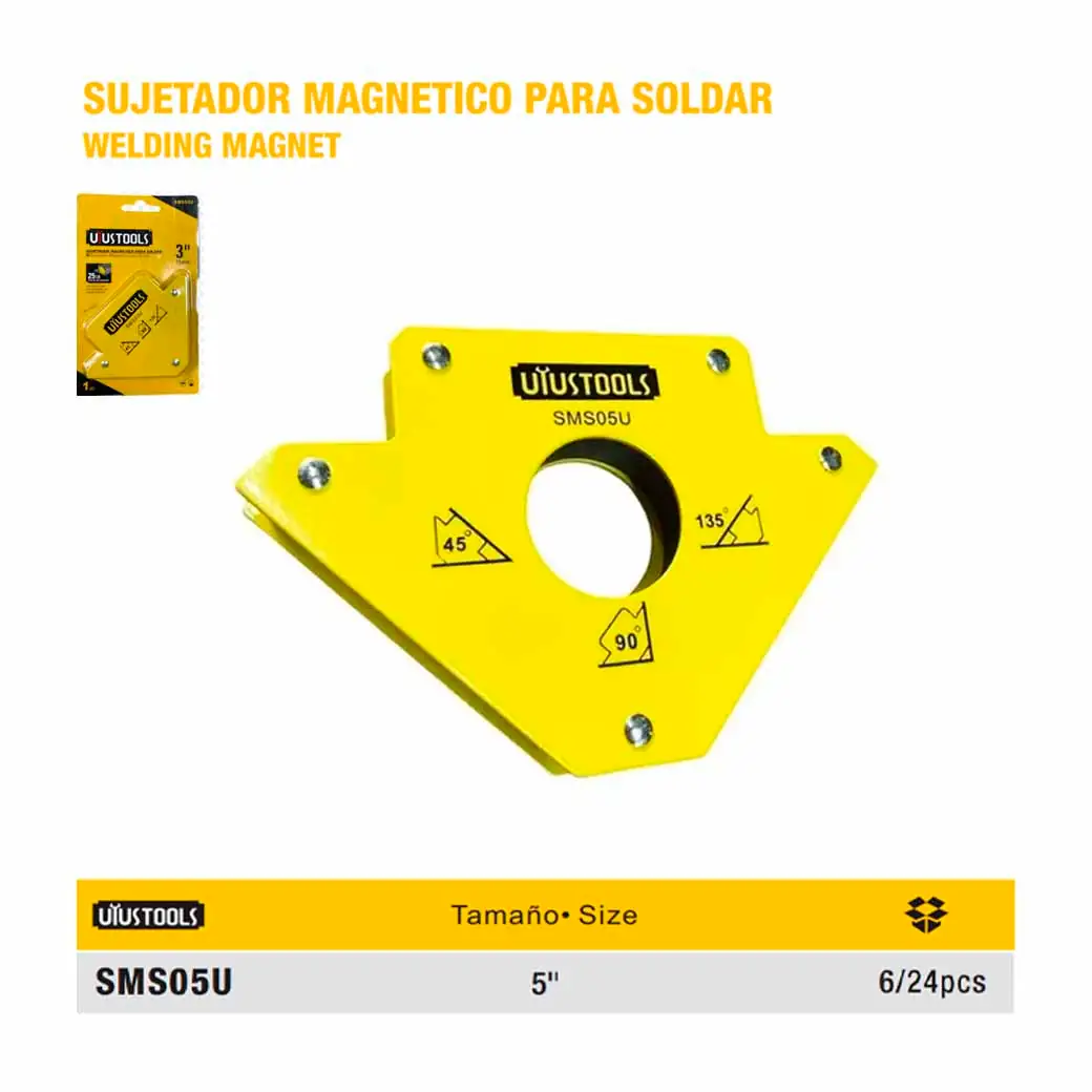 ESCUADRA MAGNETICA UYUST 5"  75 Lb
