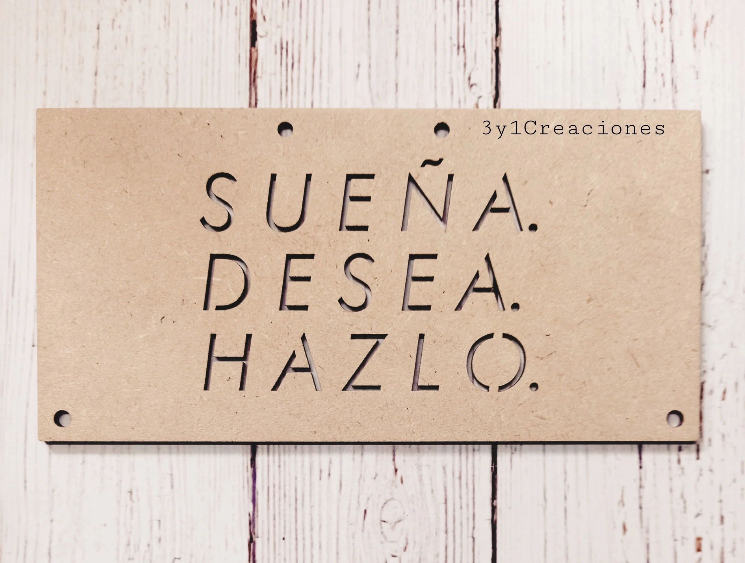 CARTEL RECTANGULAR SUEÑA DESEA HAZLO