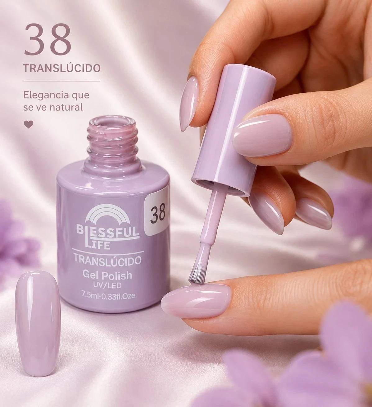 biessful life esmalte semi permanente traslucido 38 antes era el 02
