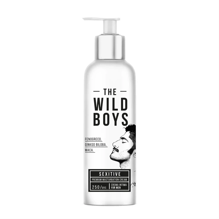 Lubricante masculino premium para masturbacion The Wild Boys 250Grs.