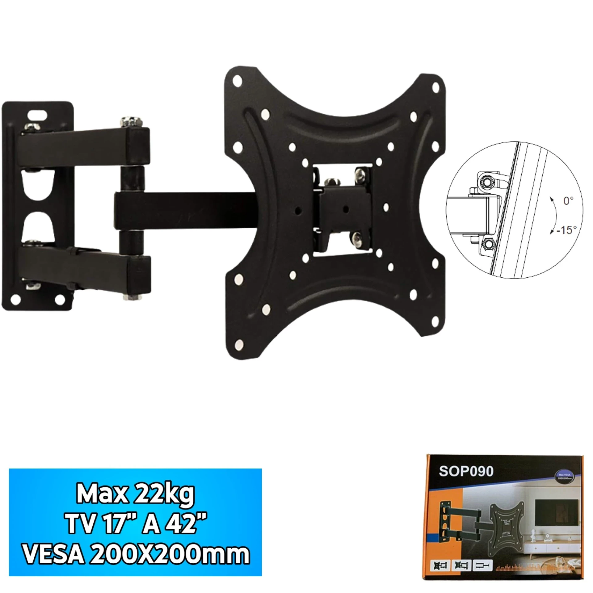 Soporte TV Movil 17 a 42"