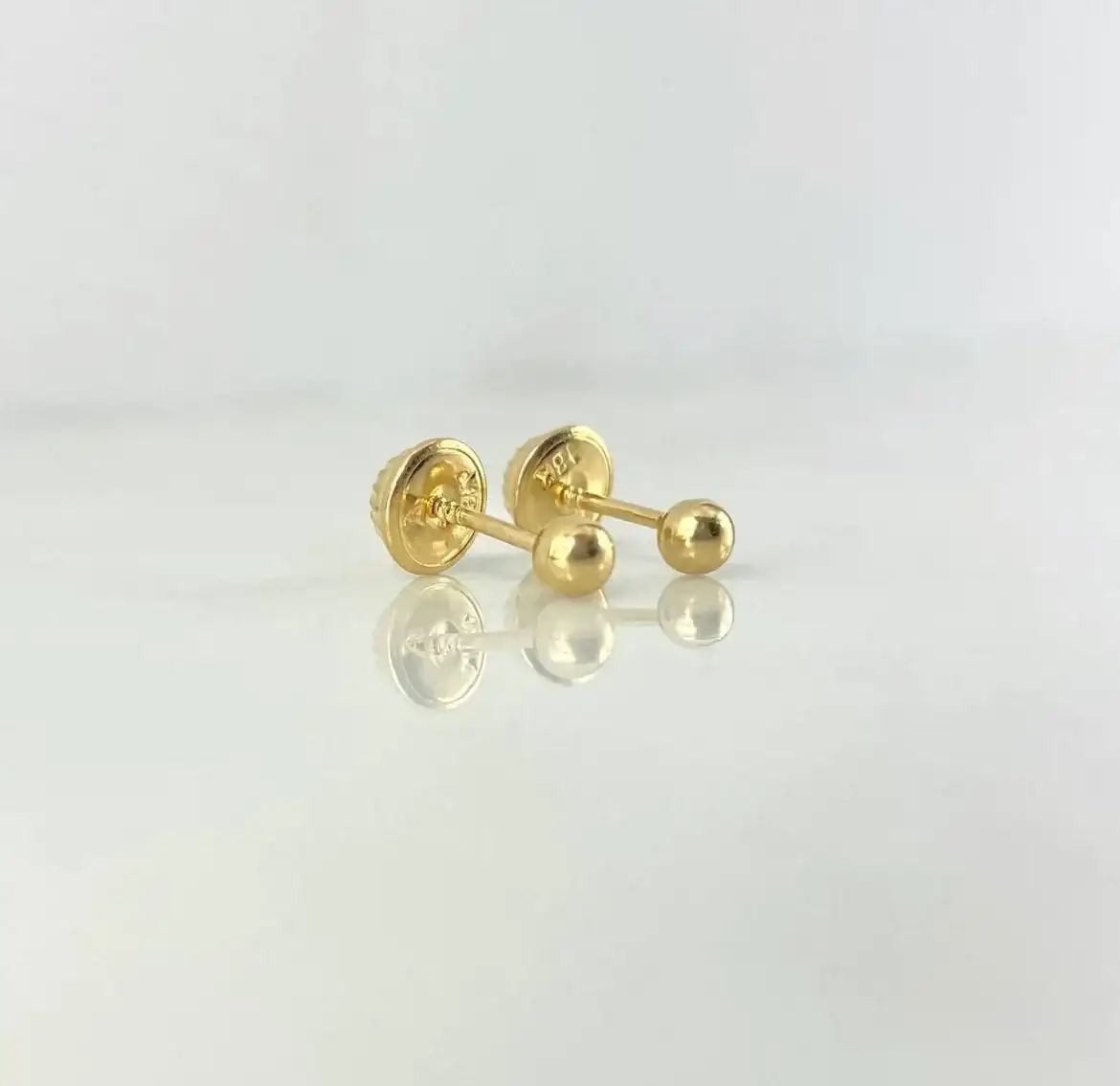 Topos Bola 3mm / Lisa Oro Amarillo 2