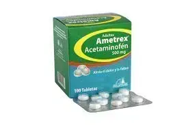 AMETREX 500 MG CJA X 100 TAB ACETAMINOFEN ANGLOPHARMA