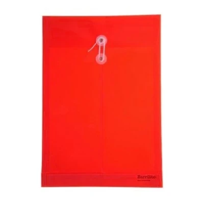 Sobre rojo c/ rondana plástico t/carta