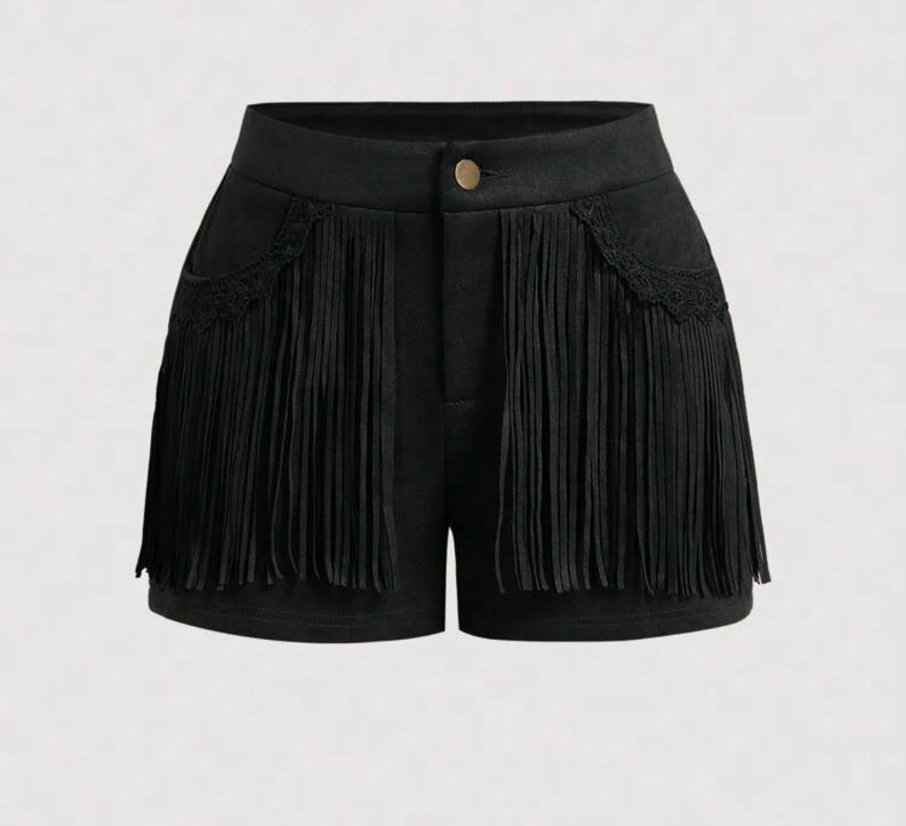 Short negro barbas vaquero