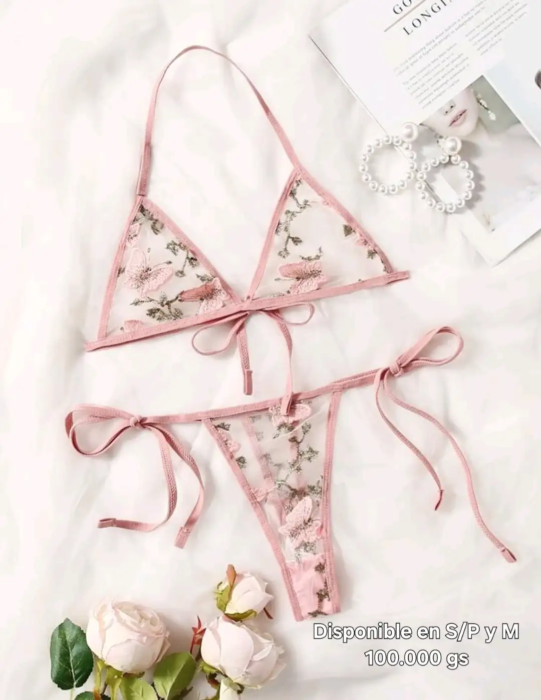 Lenceria Rosa Fiori