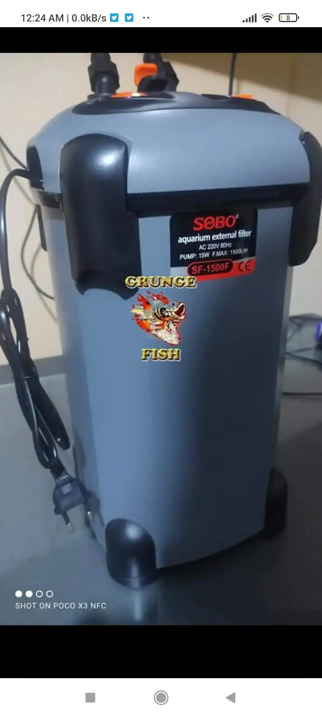 FILTRO CANISTER SOBO DE 1500 L / H 2