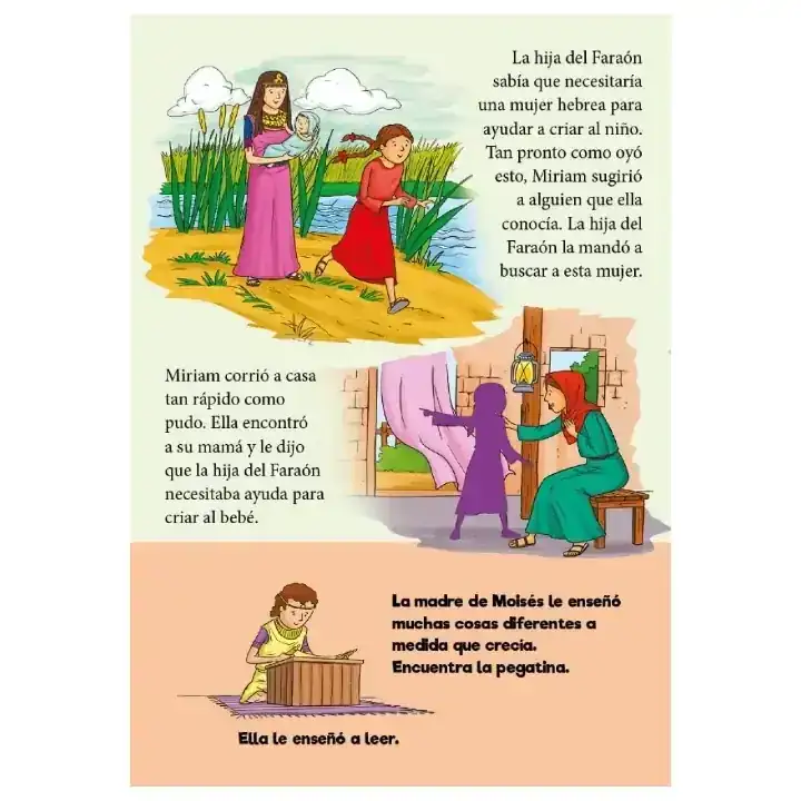 Moisés entre los juncos - Libro de pegatinas 6