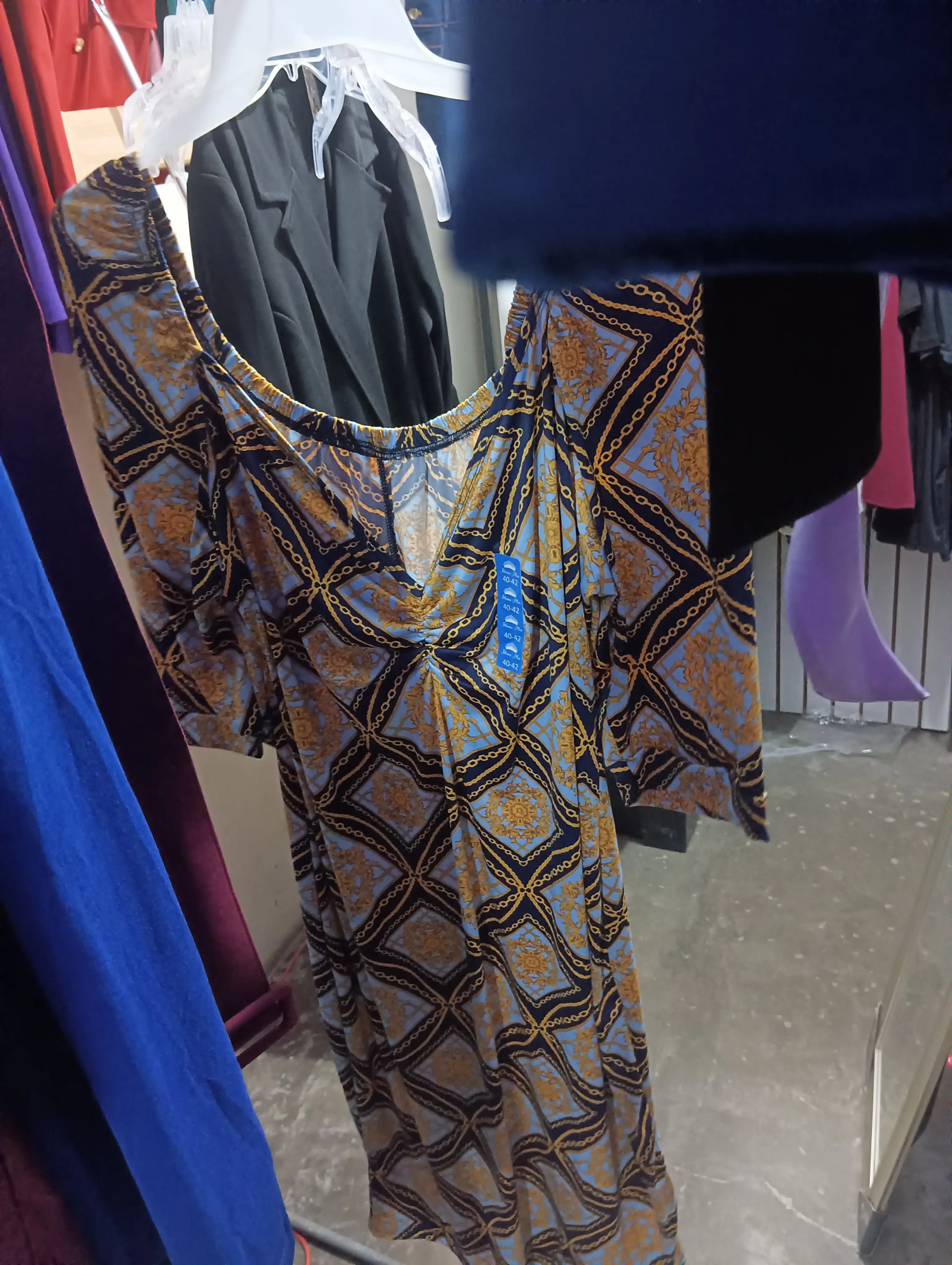 Vestido buchón celeste 