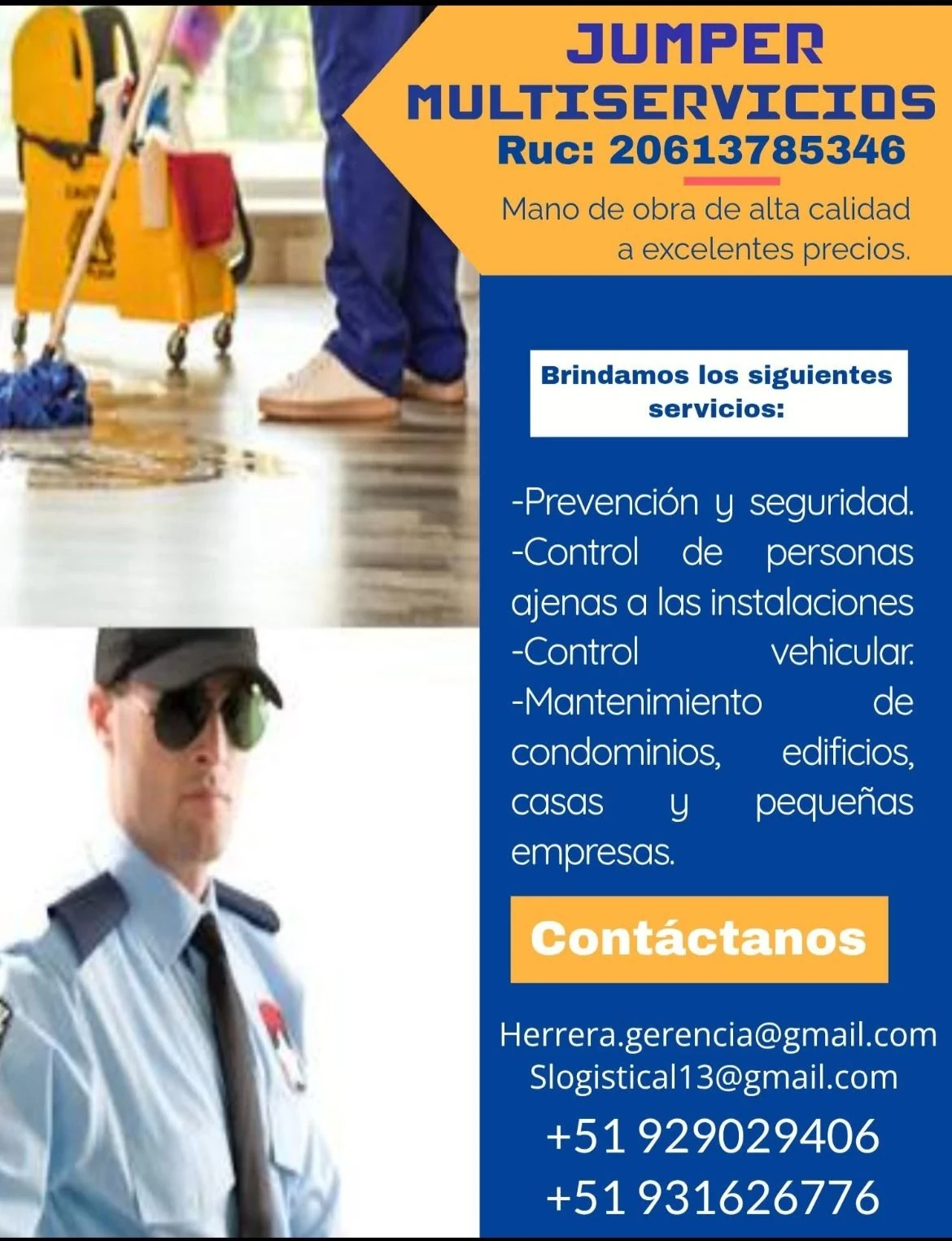 PREVENCIONISTA Y MANTENIMIENTO 