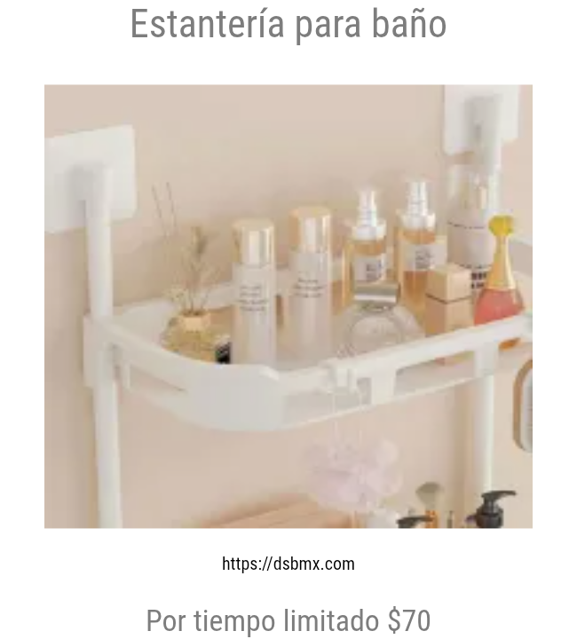 Estantería para baño 