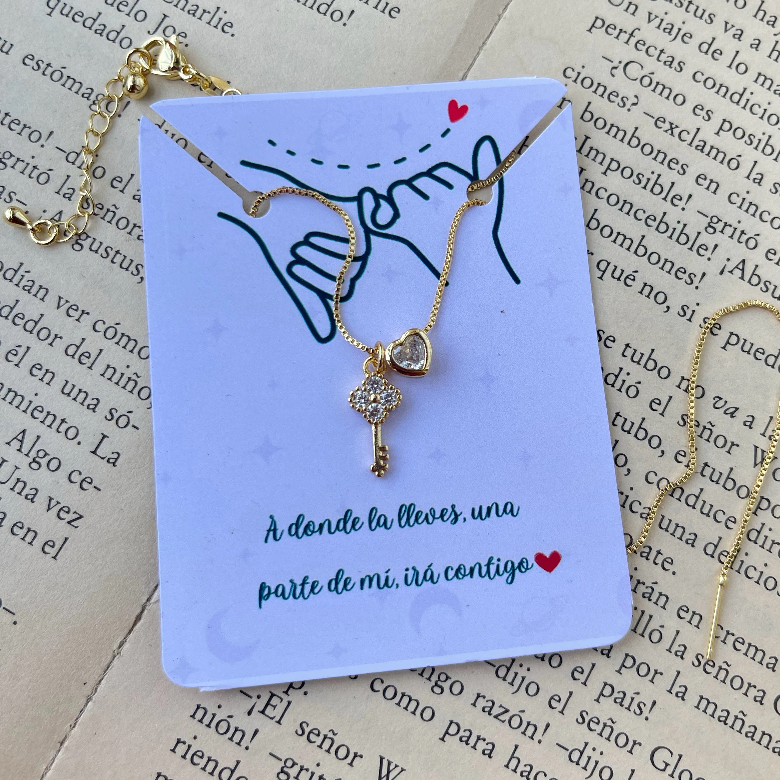 Cadena llave corazón  2