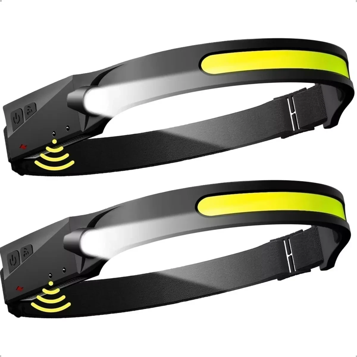 Linterna Led Pack X2 Frontal De Cintillo Cabeza Recargable