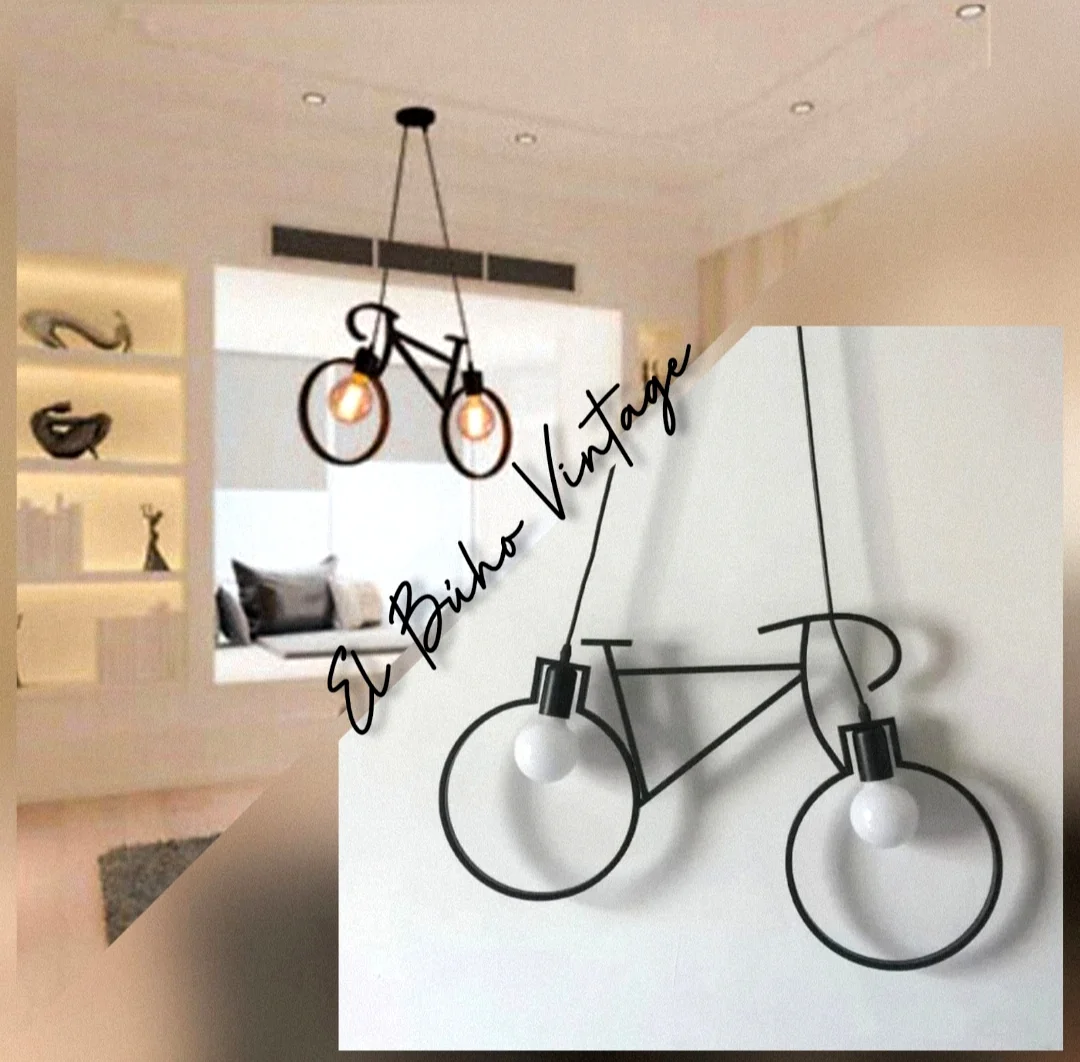 Lámpara Colgante tipo Bicicleta 🚲 4