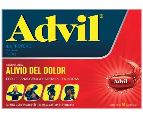 Advil 10 capsulas ibuprofeno 400mg