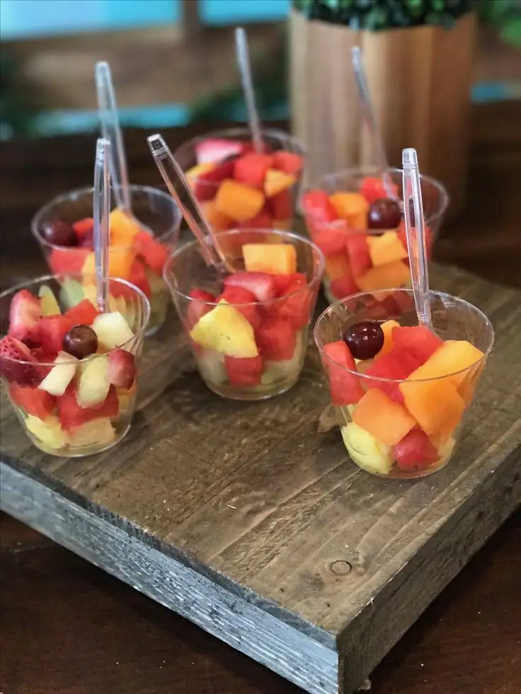 Porcion fruta picada
