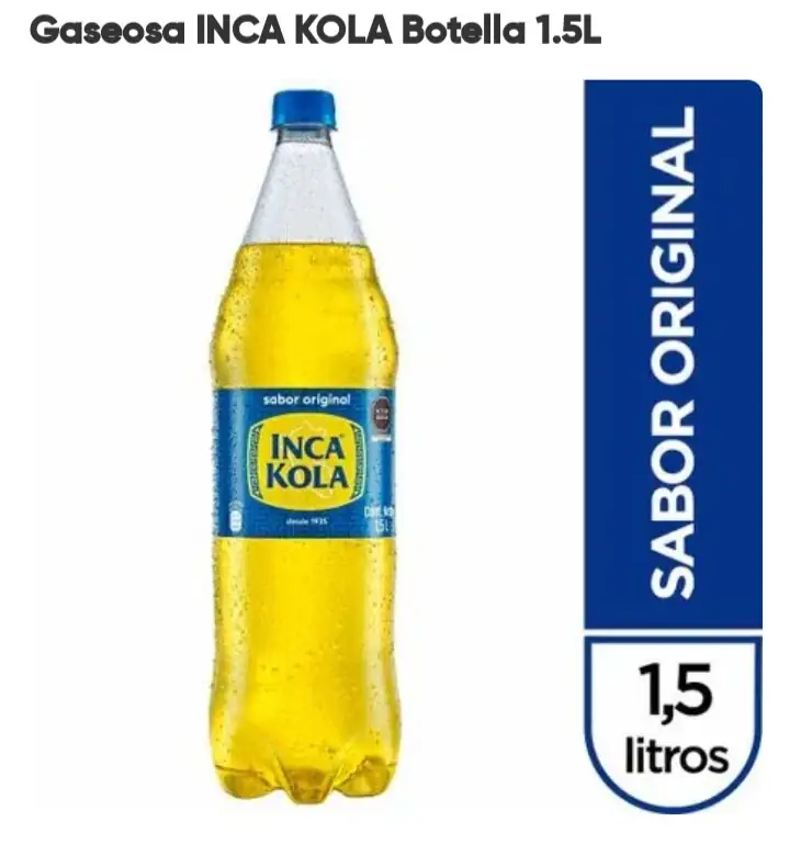 Gaseosa inka kola 1.5 litros