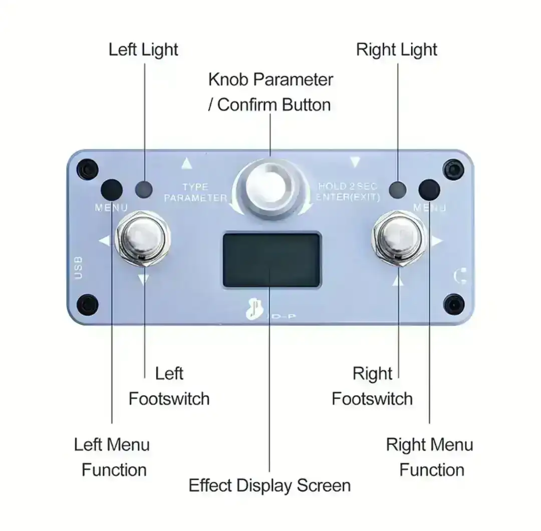 Pedal Multiefectos Guitarra Bajo  4