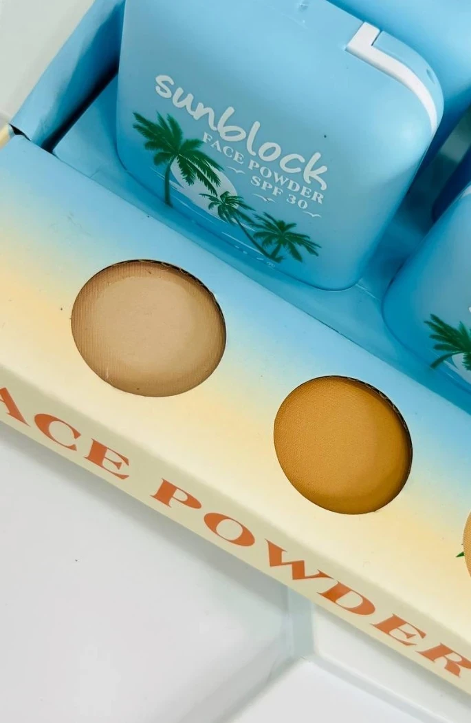 Polvo compacto con protector solar 30 spf 🤗💖 3