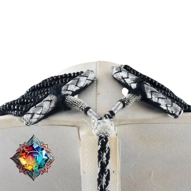 Espectacular collar de espinela facetada de 15 líneas 3