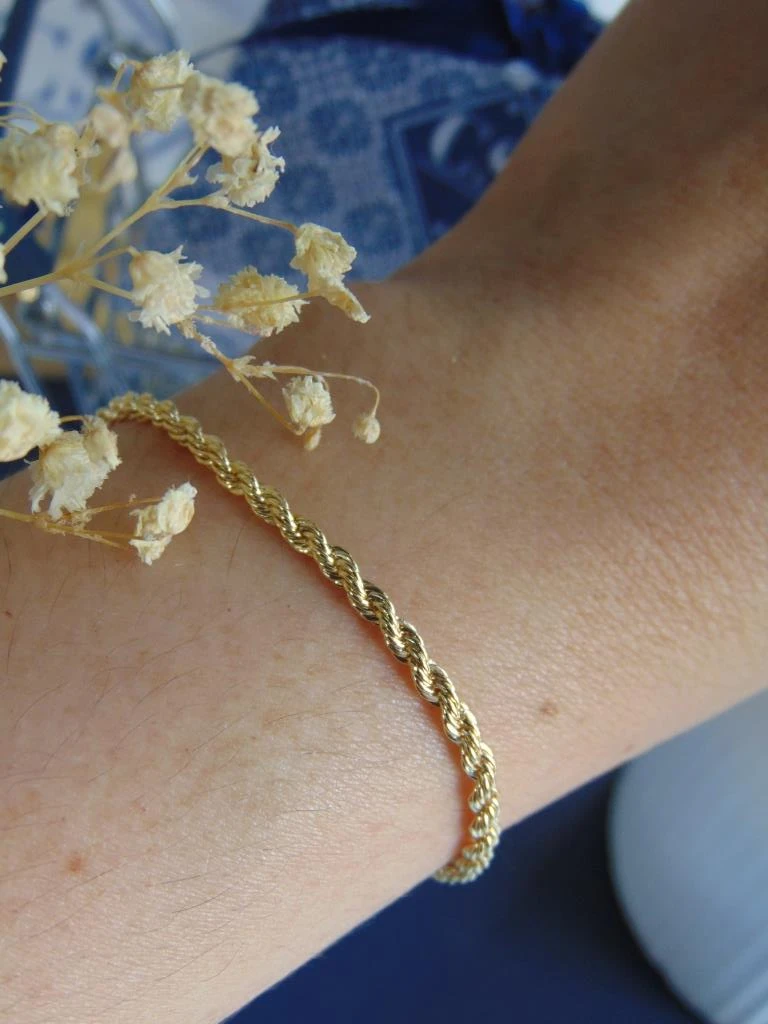 PULSERA RODIO DOR LAZO TALLA L 2MM | 18CM LARGO 2