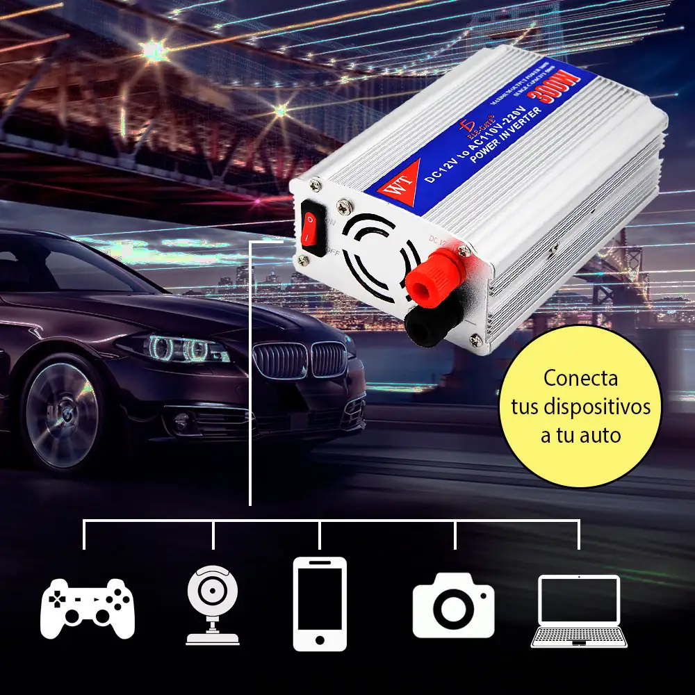 Inversor De Corriente Automotriz  4