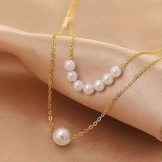 Collar Perla doble 2