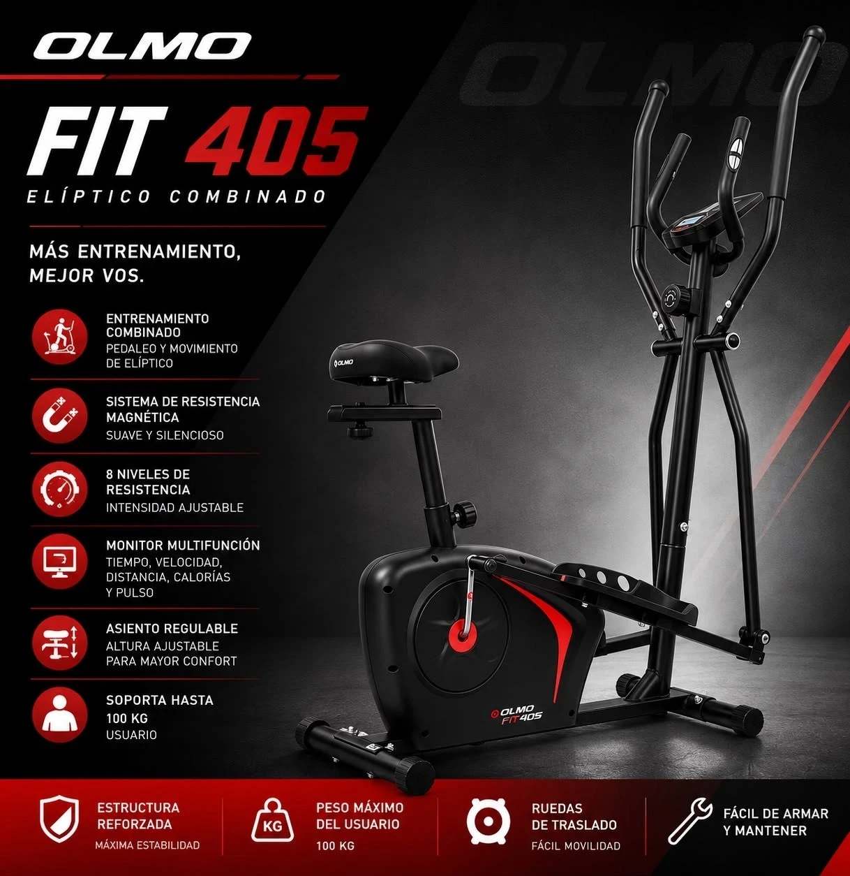 BICI ELIPTICA combinado olmo fit 405*