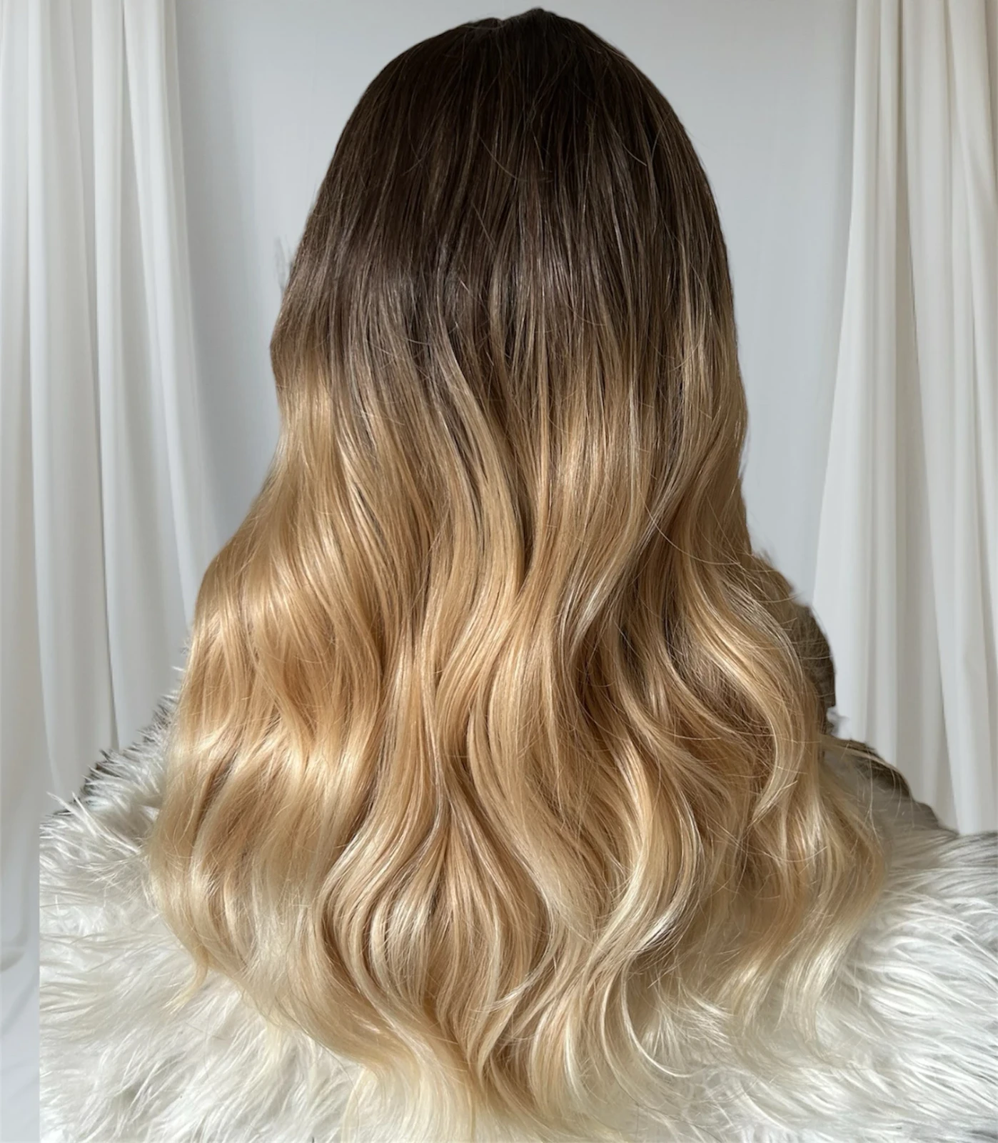 Peluca Semi de 20”, frontal lace 13x1  3