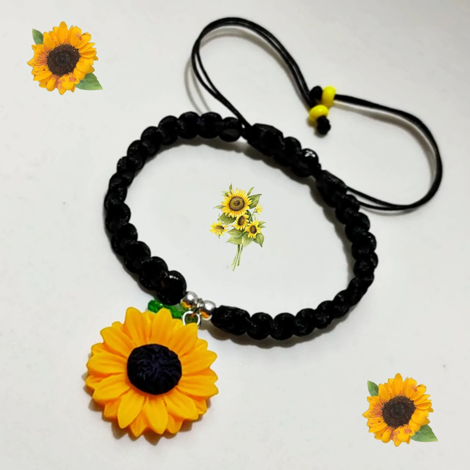 Pulsera de Girasol Tejida
