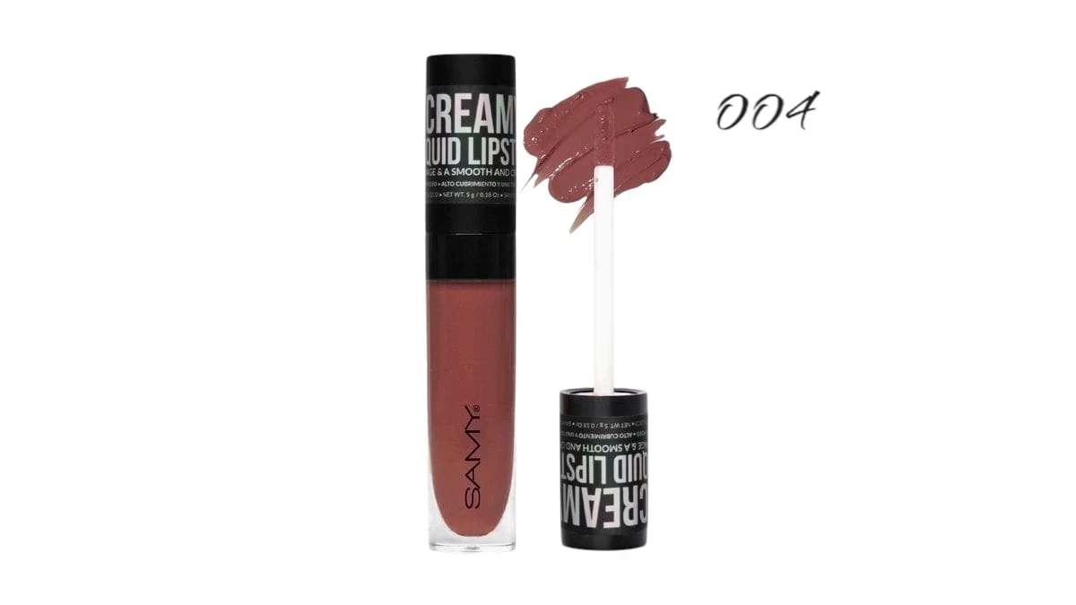 samy labial liquido cremoso tono 004 mocha