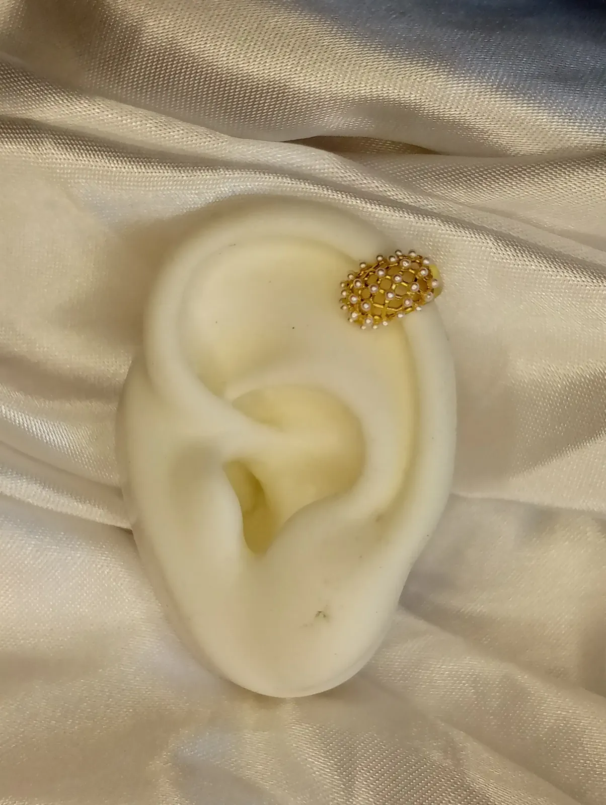 Earcuff maya perlas